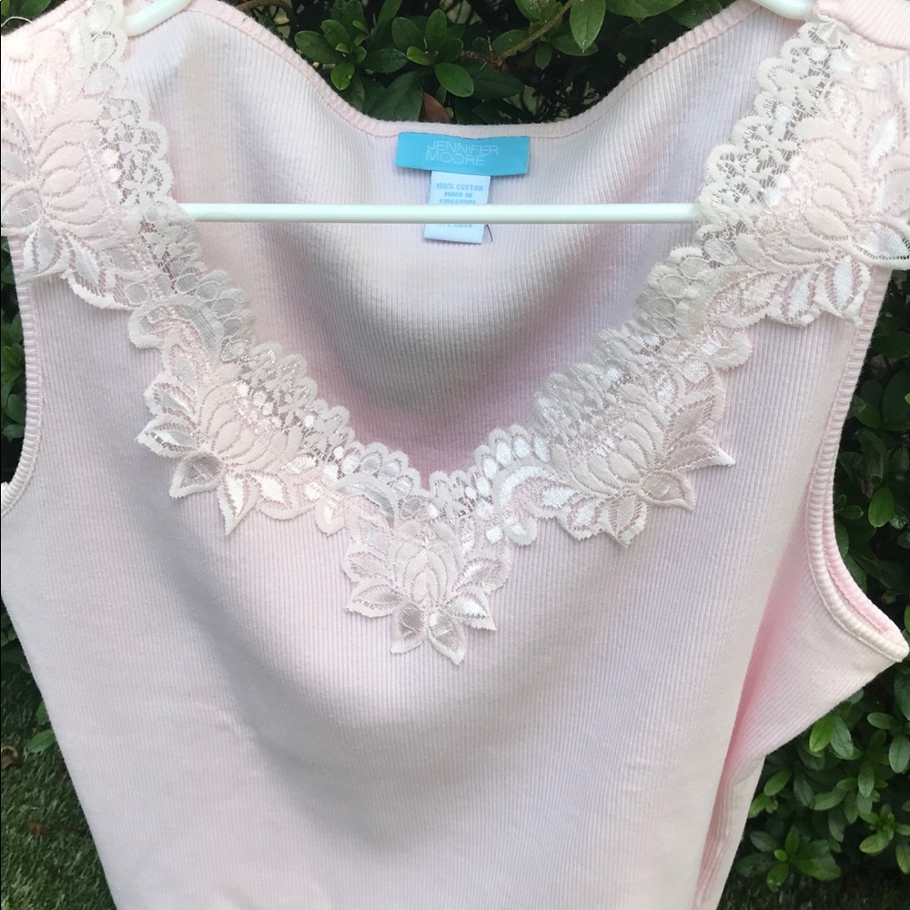 Pink Lace Tank